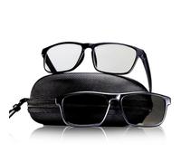 MO MOLONG Gafas de sol polarizadas para tatuajes y marco extra con lente polarizada UV380 lineal semitransparente que aumenta la claridad en luz brillante para tatuajes en interiores