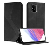 Mo-Somnus Funda para Galaxy A91 / M80S, Funda Carcasa de Cuero para Samsung S10 Lite, Premium Cuero Billetera Flip Protectora Carcasa Magnético con Cáscara de TPU, Ranura para Tarjeta (Negro)