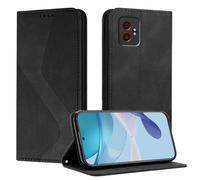 Mo-Somnus Funda para Galaxy Xcover 7 Pro, Funda Carcasa de Cuero para Samsung XCover 7 Pro, Premium Cuero Billetera Flip Protectora Carcasa Magnético con Cáscara de TPU, Ranura para Tarjeta (Negro)