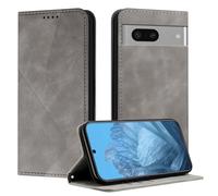 Mo-Somnus Funda para Google Pixel 7, Funda Carcasa de Cuero para Googlel 7, Premium Cuero Billetera Flip Protectora Carcasa Magnético con Cáscara de TPU, Ranura para Tarjeta (Gris)
