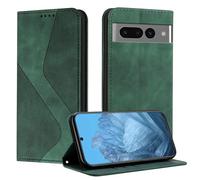 Mo-Somnus Funda para Google Pixel 7 Pro, Funda Carcasa de Cuero para Googlel 7 Pro, Premium Cuero Billetera Flip Protectora Carcasa Magnético con Cáscara de TPU, Ranura para Tarjeta (Verde)