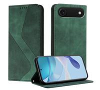 Mo-Somnus Funda para iPhone 17 Plus/iPhone 17 Air, Funda Carcasa de Cuero para iPhone 17 Air, Premium Cuero Billetera Flip Protectora Carcasa Magnético con Cáscara de TPU, Ranura para Tarjeta (Verde)