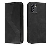 Mo-Somnus Funda para Nokia G60 5G, Funda Carcasa de Cuero para Nokia G60 5G, Premium Cuero Billetera Flip Protectora Carcasa Magnético con Cáscara de TPU, Ranura para Tarjeta (Negro)