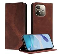 Mo-Somnus Funda para OPPO A5 Pro 5G/4G, Funda Carcasa de Cuero para OPPO A5 Pro 4G, Premium Cuero Billetera Flip Protectora Carcasa Magnético con Cáscara de TPU, Ranura para Tarjeta (Marrón)