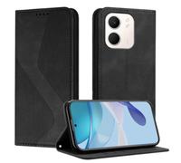 Mo-Somnus Funda para OPPO A5X, Funda Carcasa de Cuero para OPPO A5x, Premium Cuero Billetera Flip Protectora Carcasa Magnético con Cáscara de TPU, Ranura para Tarjeta (Negro)