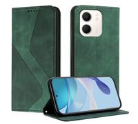 Mo-Somnus Funda para OPPO A5X, Funda Carcasa de Cuero para OPPO A5x, Premium Cuero Billetera Flip Protectora Carcasa Magnético con Cáscara de TPU, Ranura para Tarjeta (Verde)