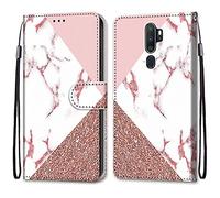Mo-Somnus Funda para OPPO A9 2020 / A5 2020 / A11X, Funda Cartera Funda Libro Caso Piel PU con Tapa Magnético Billetera Flip Carcasa Cuero [Protección Completa] [Ranura para Tarjeta] (Mármol)