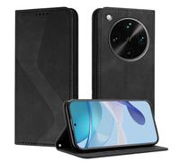 Mo-Somnus Funda para Oppo Find X8 Ultra 5G, Funda Carcasa de Cuero para OPPO Find X8 Ultra 5G, Premium Cuero Billetera Flip Protectora Carcasa Magnético con Cáscara de TPU, Ranura para Tarjeta (Negro)