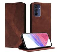 Mo-Somnus Funda para Samsung Galaxy A16 5G, Funda Carcasa de Cuero para Samsung A16 5G, Premium Cuero Billetera Flip Protectora Carcasa Magnético con Cáscara de TPU, Ranura para Tarjeta (Marrón)