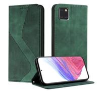 Mo-Somnus Funda para Samsung Galaxy A81 / M60S, Funda Carcasa de Cuero para Samsung Note 10 Lite, Cuero Billetera Flip Protectora Carcasa Magnético con Cáscara de TPU, Ranura para Tarjeta (Verde)