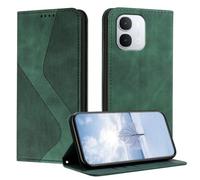 Mo-Somnus Funda para Vivo Y31D 4G/Y500i 5G, Funda Carcasa de Cuero para Vivo Y500i 5G, Premium Cuero Billetera Flip Protectora Carcasa Magnético con Cáscara de TPU, Ranura para Tarjeta (Verde)