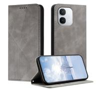 Mo-Somnus Funda para Vivo Y31D 4G/Y500i 5G, Funda Carcasa de Cuero para Vivo Y500i 5G, Premium Cuero Billetera Flip Protectora Carcasa Magnético con Cáscara de TPU, Ranura para Tarjeta (Gris)