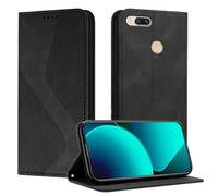 Mo-Somnus Funda para Xiaomi mi 5X / Mi A1, Funda Carcasa de Cuero para Mi A1, Premium Cuero Billetera Flip Protectora Carcasa Magnético con Cáscara de TPU, Ranura para Tarjeta (Negro)