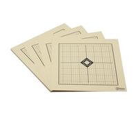 Moa Target - Discos de tiro (26 x 26 cm, cartón de 200 g/m², ideal para disparar para tiradores deportivos, 1/4 MOA a 100 m, 50 unidades)