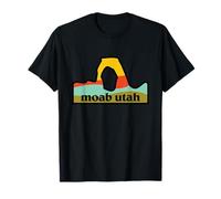 Moab Utah Arches National Park Emblema Minimalista al Aire Libre Camiseta