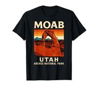 Moab Utah Arches National Park Retro Desert USA Viaje Camiseta