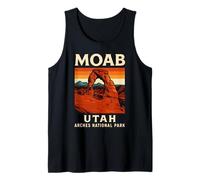 Moab Utah Arches National Park Retro Desert USA Viaje Camiseta sin Mangas