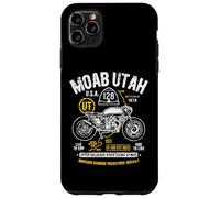 Moab Utah Route U-128 Colorado River Retro diseño de motocicleta Carcasa para iPhone 11 Pro Max