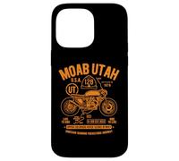Moab Utah Route U-128 Colorado River Retro diseño de Motocicleta Carcasa para iPhone 14 Pro MAX