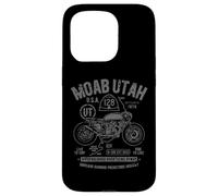 Moab Utah Route U-128 Colorado River Retro diseño de Motocicleta Carcasa para iPhone 15 Pro