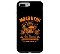 Moab Utah Route U-128 Colorado River Retro diseño de Motocicleta Carcasa para iPhone 7 Plus/8 Plus