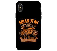 Moab Utah Route U-128 Colorado River Retro diseño de Motocicleta Carcasa para iPhone X/XS