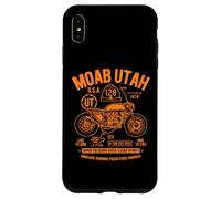 Moab Utah Route U-128 Colorado River Retro diseño de Motocicleta Carcasa para iPhone XS MAX