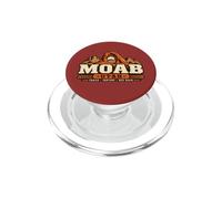 Moab Utah Trails Canyons Red Rock Adventure Diseño Retro PopSockets PopGrip para MagSafe