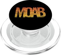 Moab Utah Vintage Retro Estilo Atardecer Desgastado Arte PopSockets PopGrip para MagSafe