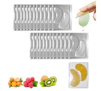Moageme Parche para Ojos, Debajo los Parches para los Ojos, 12 uds/24 Uds Placa Bandeja Reutilizable Transparente para Hacer Parches para los Ojos, Accesorios para máquina