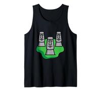 Moai Head Isla de Pascua Chile Camiseta sin Mangas