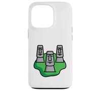 Moai Head Isla de Pascua Chile Carcasa para iPhone 13 Pro