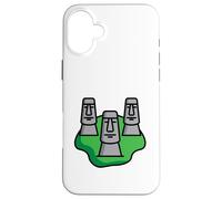Moai Head Isla de Pascua Chile Carcasa para iPhone 16 Plus