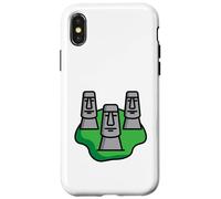 Moai Head Isla de Pascua Chile Carcasa para iPhone X/XS