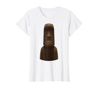 Moai Head Isla de Pascua Chili Camiseta gráfica económica