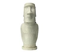 Moai Isla de Pascua Rapa NUI Head Estatua de piedra fundida copia blanco puro