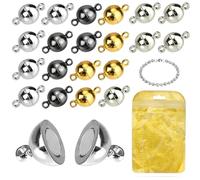 MOAMUN 20pcs Cierres Para Pulseras Cierres Collares Material Para Hacer Bisuteria Cierres Pulseras(mezcla 6mm-12)