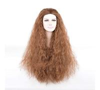 Moana Cosplay Wigs Princess Cosplay Long Curly Dark Brown Heat Resistant Synthetic Hair Halloween Party Costume Role Play Wigs Brown