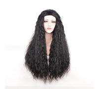 Moana Cosplay Wigs Princess Cosplay Long Curly Dark Brown Heat Resistant Synthetic Hair Halloween Party Costume Role Play Wigs Black