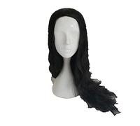 Moana Long Curly Black Synthetic Hair Perucas Cosplay Wig Halloween Costume Party Play Wigs For Women High Temperature Fiber