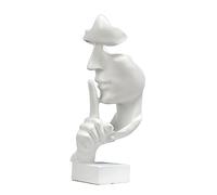 Moaobooh Escultura decorativa dorada, figuras adorno hogar, resina sintética, oficina estantería, mesa