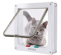 Moaobooh Gatera para Gatos, gatera para Cristal, Entrada y Salida controlables, Apta para Gatos y Perros de pequeño tamaño