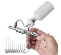 MOAOEC Jeringa de ganado de 0,2 ml ~ 5 ml, jeringa continua de dosis ajustable de acero inoxidable, con 10 agujas para ganado, caballos, ganado, cerdos, ovejas, aves de corral