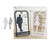 Moares - Troqueles para hacer tarjetas, troqueladoras para hacer tarjetas, troqueles de metal para hombres y mujeres, troqueles de corte de metal, álbumes de recortes, álbumes de tarjetas de papel,