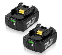 Moautodc Batería de Repuesto para Makita 18V: batería de Ion de Litio de 8,0Ah Compatible con BL1850 BL1850B BL1860 BL1860B BL1850BL1830 194205-3 LXT-400 (2 Unidades)