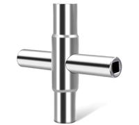 MOAZIFI Llave cuadrada, 4 cantos, llave cuadrada, 4 tamaños, 6,5 mm/7 mm/8 mm/9 mm, llave de ventilación, llave para caja eléctrica, gas, agua, contador de electricidad, caja de armario