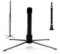 MOAZIFI Soporte para flauta travesera, estable de metal, 14 x 2 cm, soporte para clarinete plegable y portátil, para flauta y clarinete