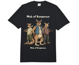 Mob de Canguros Banda Callejera Animal Gracioso Comfort Colors Adult Heavyweight T-Shirt
