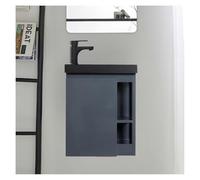 MOB-IN Hampton - Juego de lavaplatos con almacenamiento lateral y grifo, color negro