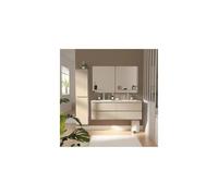 MOB-IN - Juego de mueble doble lavabo Sorrento, 120 cm con plano cerámico